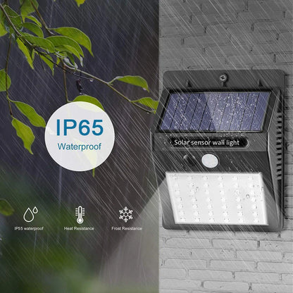 6/30 LED Solar Light PIR Motion Sensor Wall Light Outdoor Solar Lamp Waterproof Solar Powered Sunlight Street Lamp Garden Decor