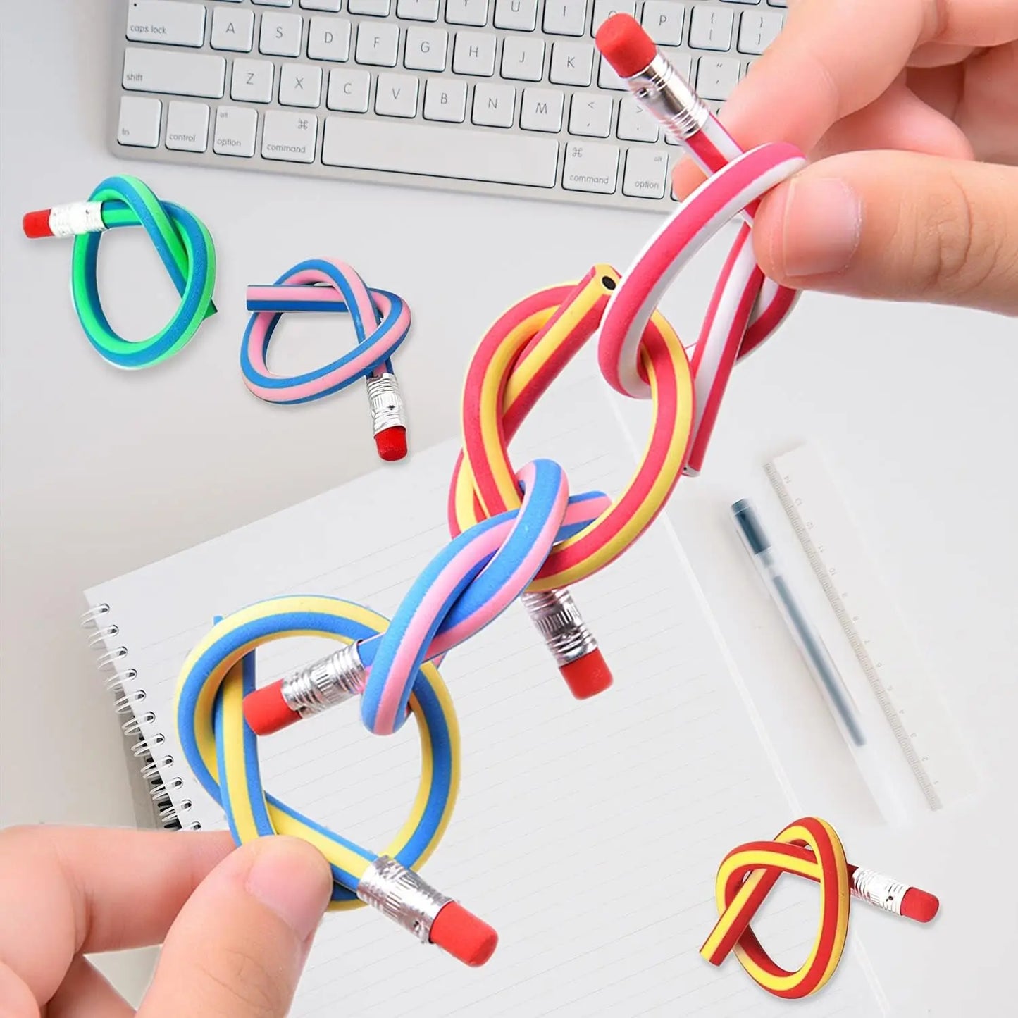 35 Pieces Flexible Soft Pencil Magic Bend Pencils for Kids Children School Fun Equipment