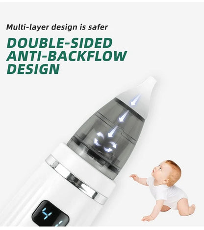 Smart Electric Baby Nasal Aspirator Absorber Equipment Silent Utensils Obstruction Rhinitis Cleaner New Born Items Care Tools