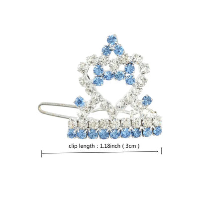 Bling Pearl Dog Collar Small and Medium Dogs Crown Hair Clips Puppy Accessories Doggy Heart and Bone Necklace Pet Supplies