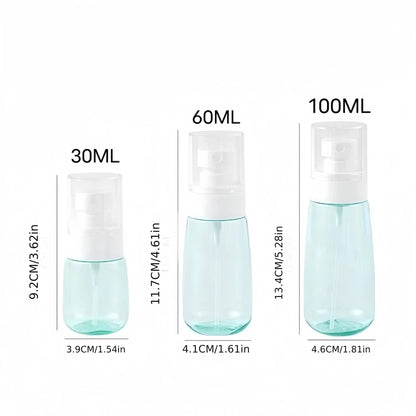2Pack Refillable Spray Bottles 1oz/30ml Alcohol Atomizer Mini Fine Mist Liquid Containers for Skin Care Makeup Travel Accessorie