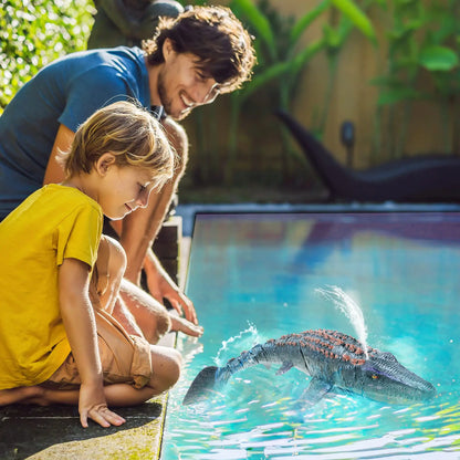 2.4G Remote Control Dinosaur Kid Mosasaurus Diving Toy Rc Boat Outdoor Toy Water For Swimming Pool Bathroom Bath Toys For Kids