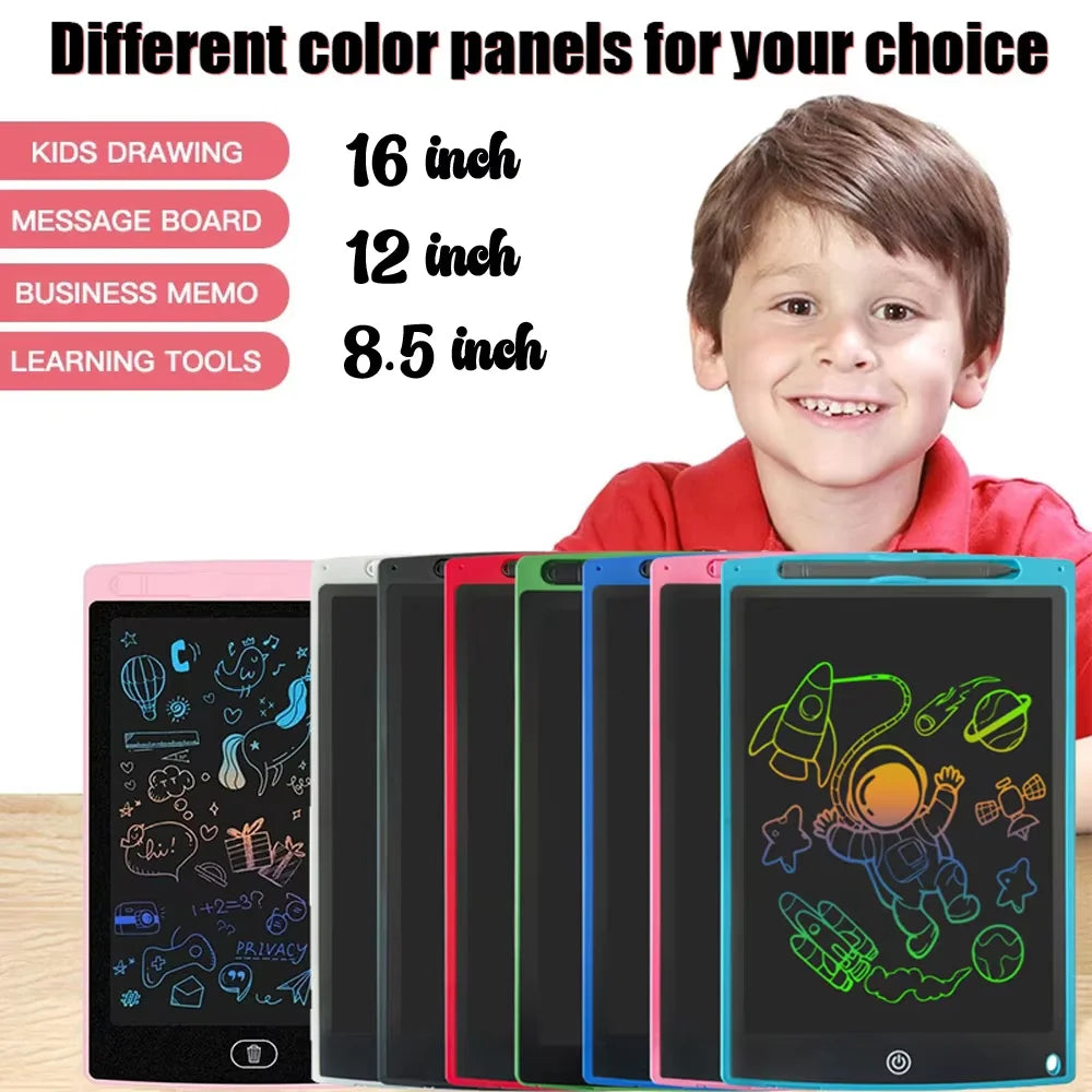 8.5/10/12/16 in LCD Drawing Board Writing Tablet Digit Magic Blackboard Art Painting Tool Kids Toys Brain Game Child's Gift
