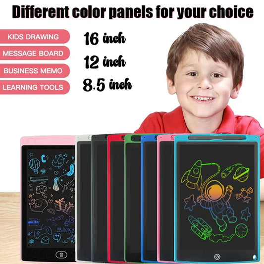 8.5/10/12/16 in LCD Drawing Board Writing Tablet Digit Magic Blackboard Art Painting Tool Kids Toys Brain Game Child's Gift