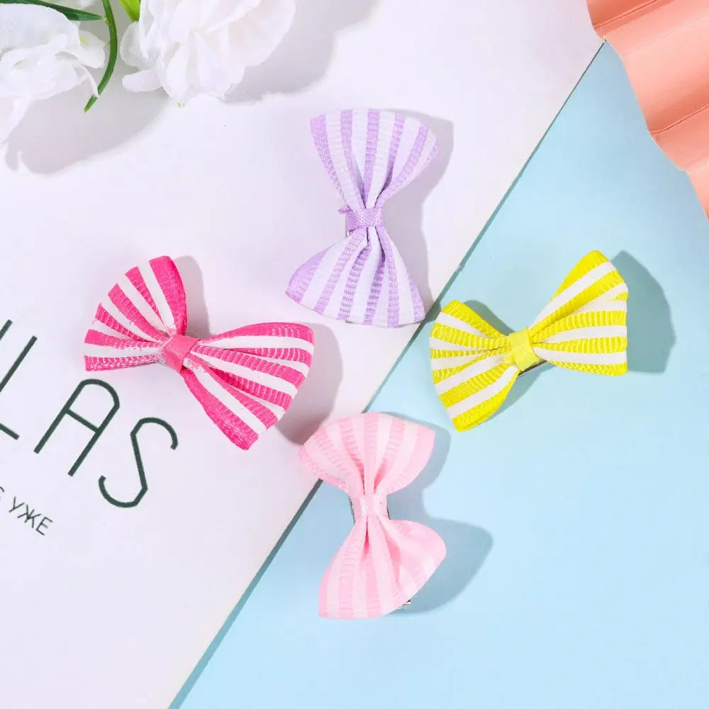 Hair Clips For Dogs Cat Sweet Bow Hairpins Colorful Hair Barrette Puppy Beauty Supplies Pet Butterfly Bows Pet Supplies