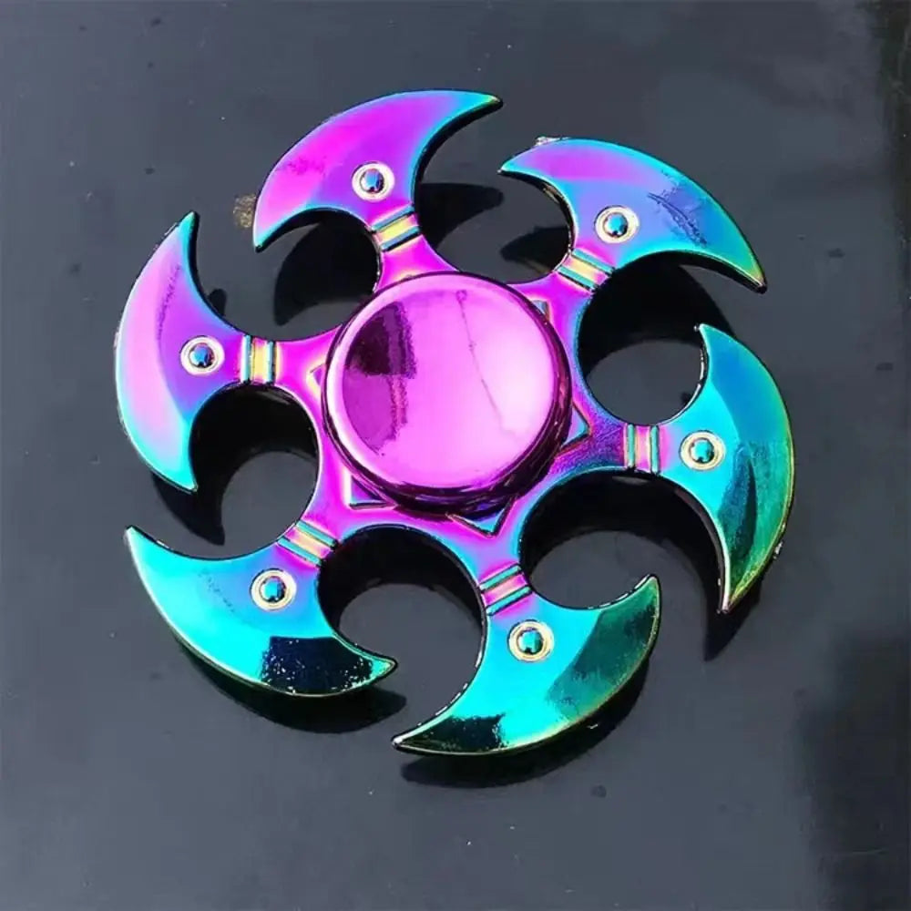 Dragon Wings Hand Spinner High Speed Low Noise Fingertip Gyro Alloy Anti Pressure Metal Rainbow Finger Spinner Children Toys