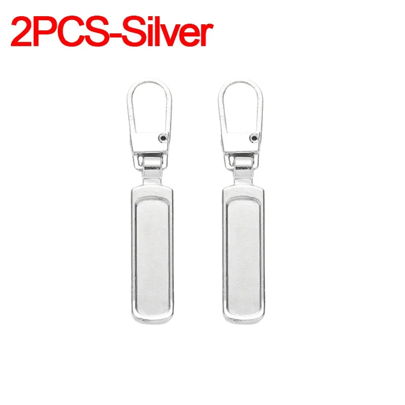 Detachable Zipper Puller Universal Replacement Tab Zippers Head Sliders Repair Kit for Suitcases Bags Clothing DIY Sewing Craft