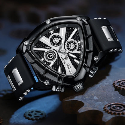 LIGE Original Luxury Men Watch Waterproof Sport Mens Quartz Wrist Watches Business Big Dial Wristwatches Relogio Masculino+BOX