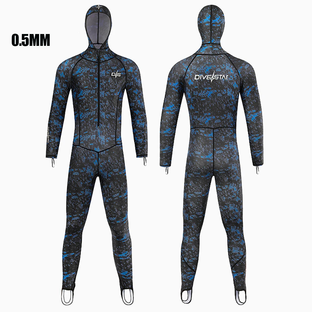 0.5MM Lycra Swimsuit Women Men Summer Suits Fishing Diving Surfing Snorkeling Kayaking Camouflage Adult Full Body