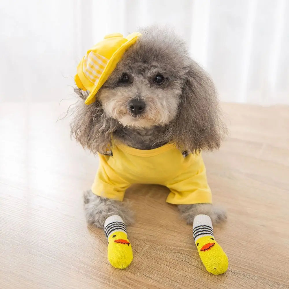 soles Not easy to fall off Resilient Universal for cats and dogs Breathable Pet socks Pet supplies Dog socks Cotton socks