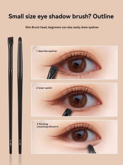 WholsealeSoft Bristle Eyeshadow Brushes 10-piece Set Eye Makeup Smudge Undercover Eyeliner Blade Eye Detail Small Makeup Brushes