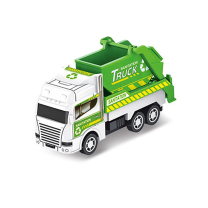 1pc Kids Toys Car Inertia Sanitation Truck Pull Back Plastic Model Engineering Vehicle Fire Engine Boys Toys For Children G L8y6