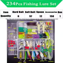 Fishing Lure Kit Soft and Hard Bait