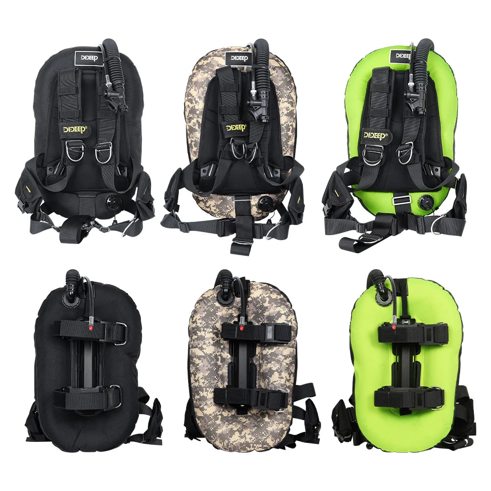 DIDEEP Buoyancy Control Device Donut Design Scuba Diving BCD Equipment High-strength Nylon Professional Diving Safety Gear