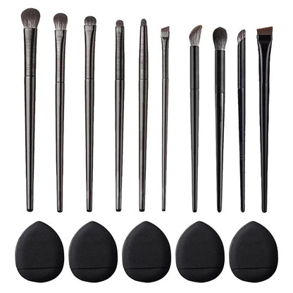 WholsealeSoft Bristle Eyeshadow Brushes 10-piece Set Eye Makeup Smudge Undercover Eyeliner Blade Eye Detail Small Makeup Brushes