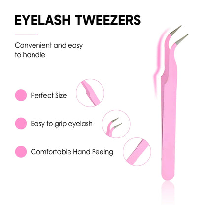 DIY Cluster Extension Lashes Kit 240 Bunches Individual Lashes Set Wispy Fluffy False Eyelashes with Glue and Tweezer