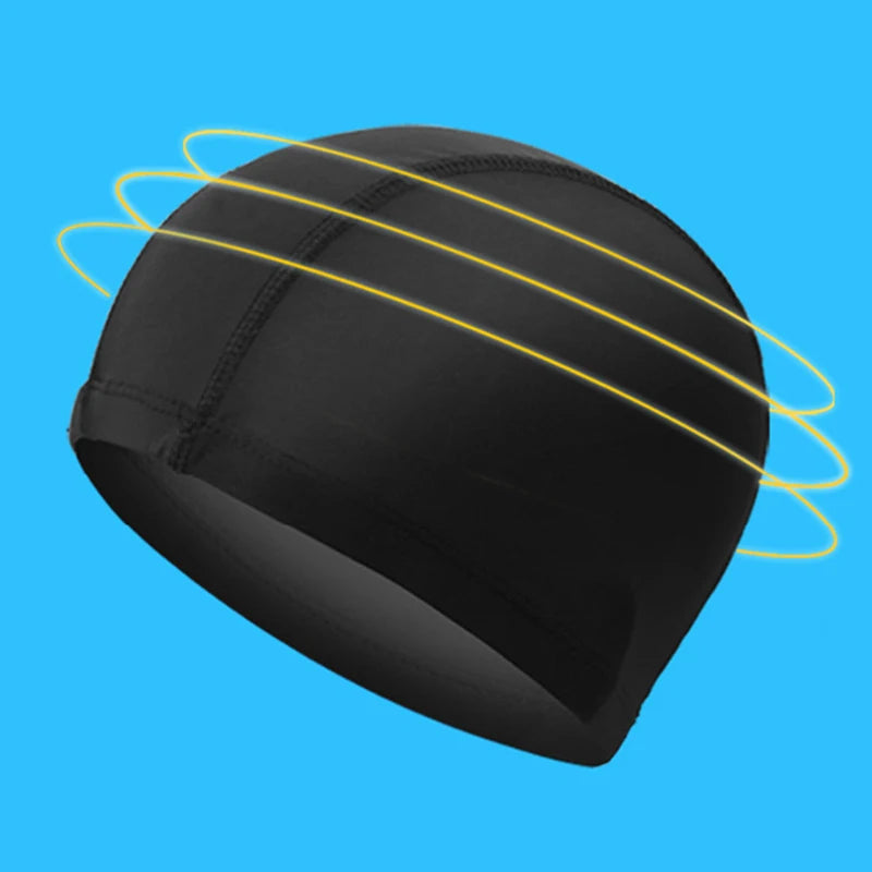 Ultra thin Bathing Caps Free Size Comfortable Swimming Caps For Men Women Elastic Nylon Ear Protection Long Hair Swimming Hat