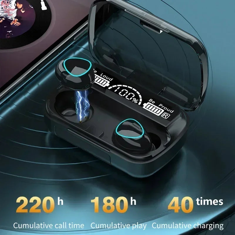 TWS Bluetooth Headphones 2500mAh Charging Box Wireless Earphones With Microphone 9D Stereo Sports Waterproof Earbuds Headset