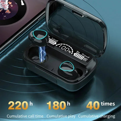 TWS Bluetooth Headphones 2500mAh Charging Box Wireless Earphones With Microphone 9D Stereo Sports Waterproof Earbuds Headset