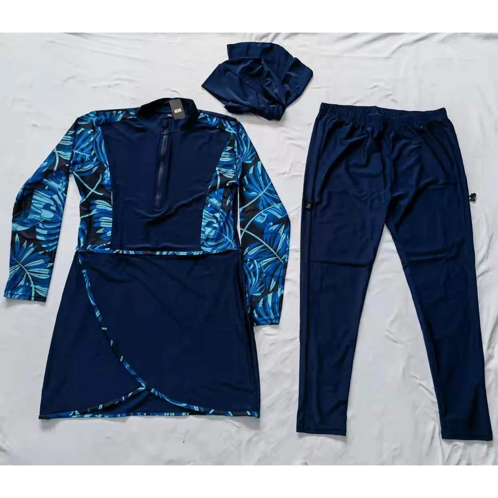 3PCS/Set Women Muslim Clothing Muslim Swimwear Long Sleeve Sport Swimsuit Burkini Swimming Maillot Bain Femme Musulmane Suit