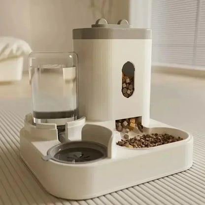 Ee2 In 1 Gravity Pet Feeder Water Dispenser Strike,Automatic Cat Dog Food Water Bowl Basin Dogs Pet Supplies
