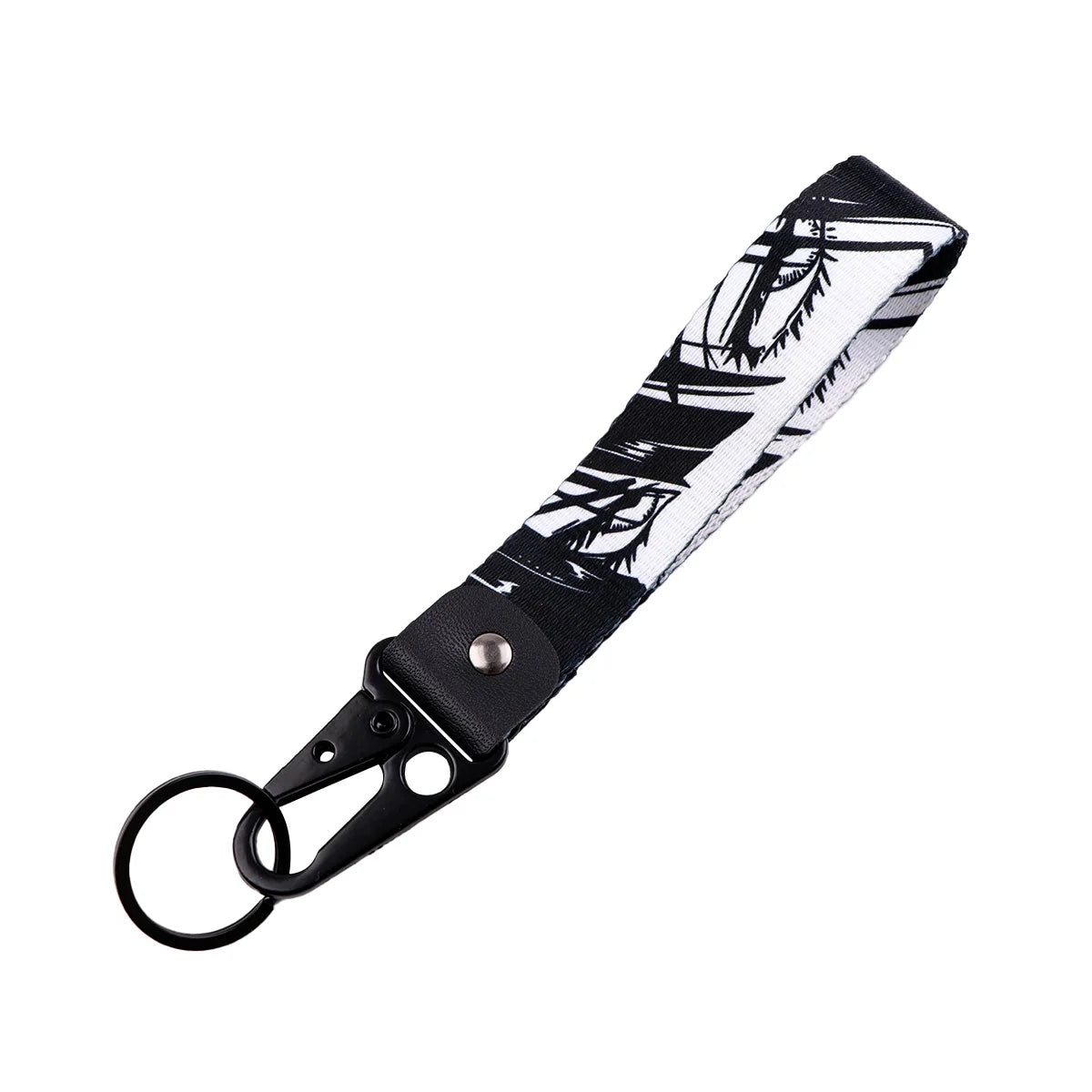 Anime Dragon Keychain For Car Motorcycle Cool Short Lanyard Wrist Strap Key Holder Cosplay Accessories Toys Gifts