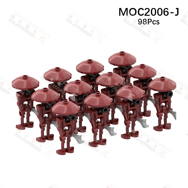 Sci-Fi Movie Series Droid Building Blocks Creative Mini Collector Turret Robot Annihilator Robot Model Bricks Toys For Kids Gift