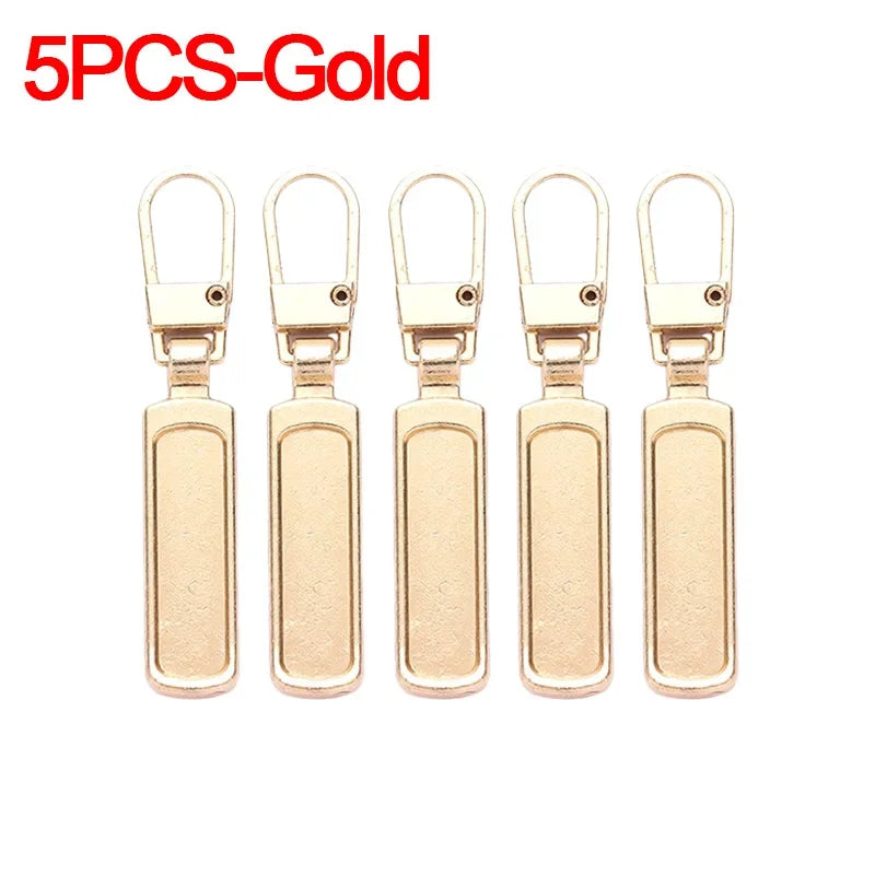 Detachable Zipper Puller Universal Replacement Tab Zippers Head Sliders Repair Kit for Suitcases Bags Clothing DIY Sewing Craft