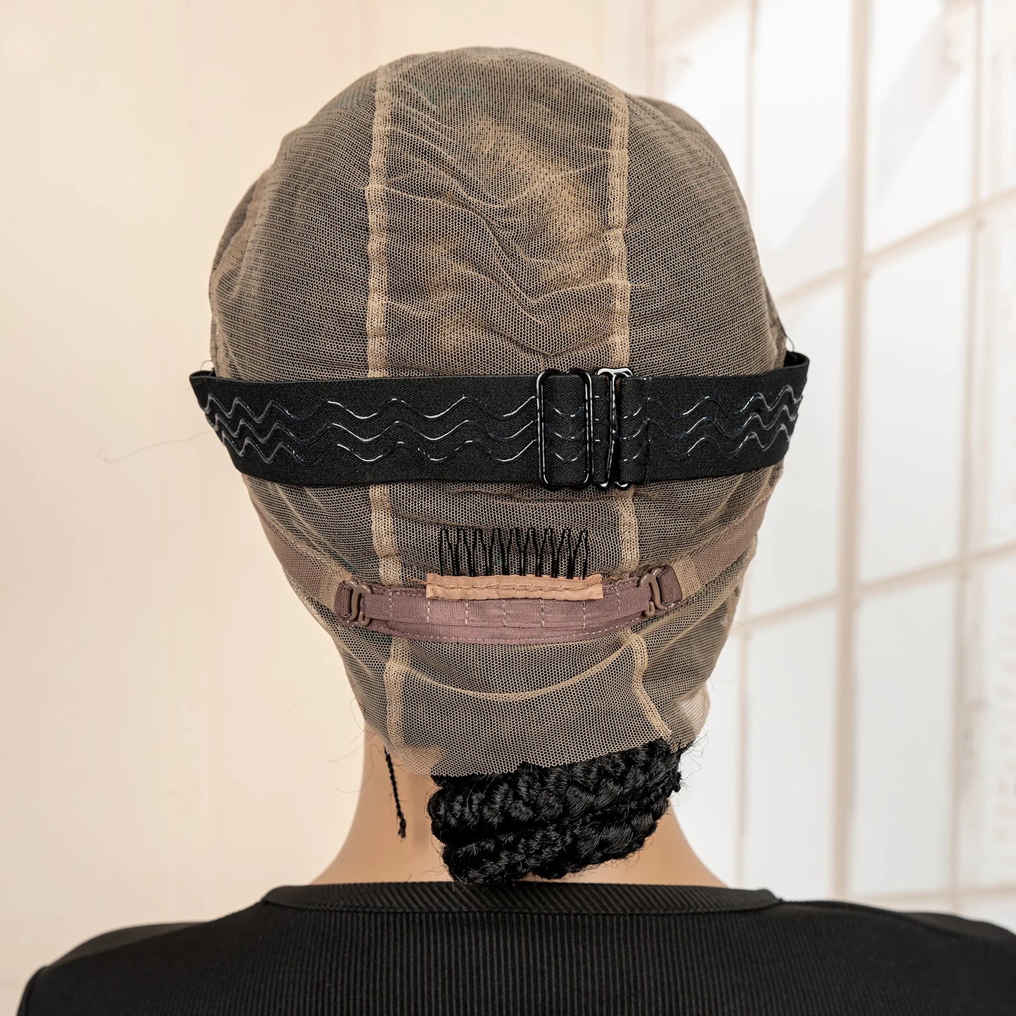 New Arrival Afro Bantu Braided Wigs Synthetic Full Lace Cornrow Box Braided Wigs Natural Handmade Braids Wig for Black Women