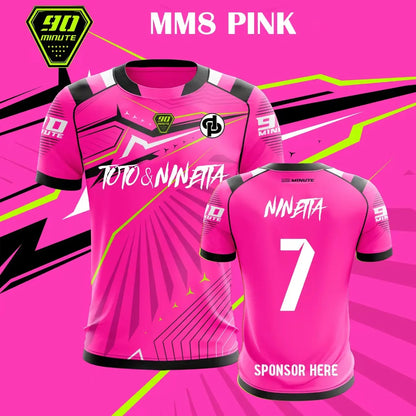 90 Minute Series MM9 JUL Football Shirt for Men, Summer Outdoor Sport Quick-Drying Jersey, Fitness Training T-shirt