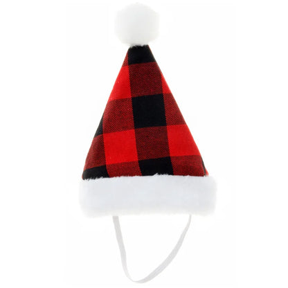 Pet Cat Dog Christmas Santa Hat Cap Small Medium Dogs Headwear Xmas New Year Party Cosplay Costume Accessories Pet Supplies