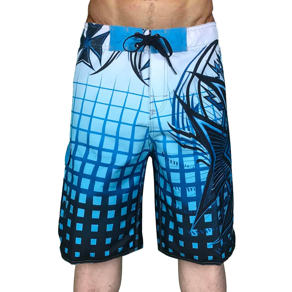 Plus Size Men's Swimming Shorts Board Shorts Bermuda Surfing Swim Shorts Dry Fit Boardshorts Swimwear Trunks Running Beach Pants