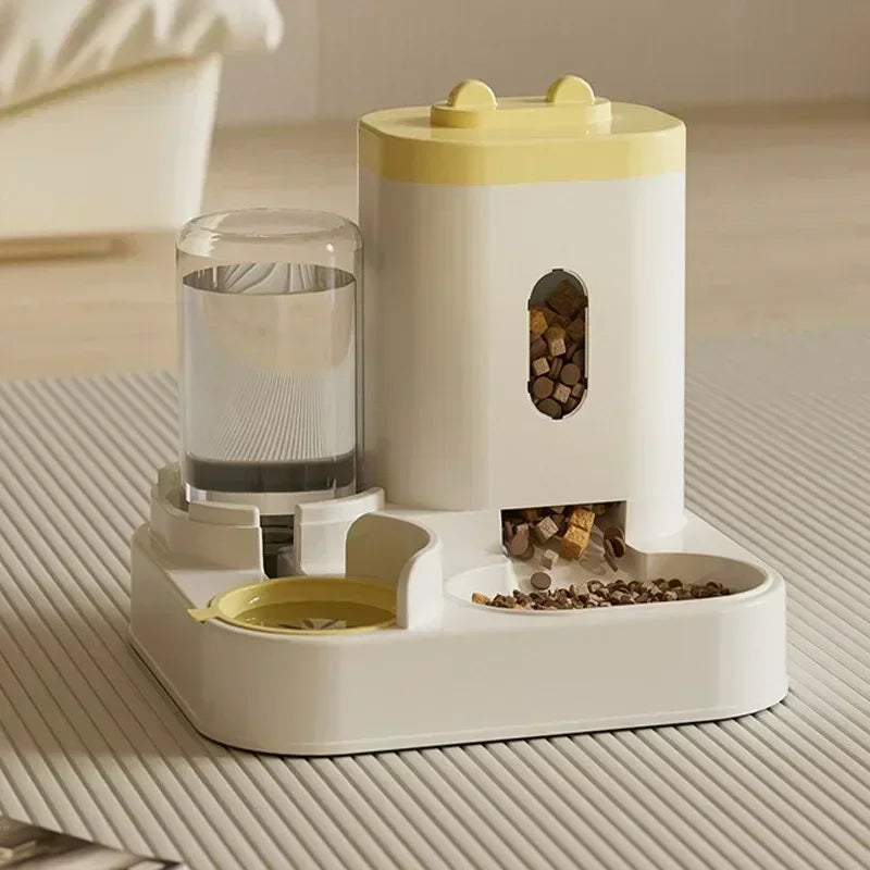 Ee2 In 1 Gravity Pet Feeder Water Dispenser Strike,Automatic Cat Dog Food Water Bowl Basin Dogs Pet Supplies