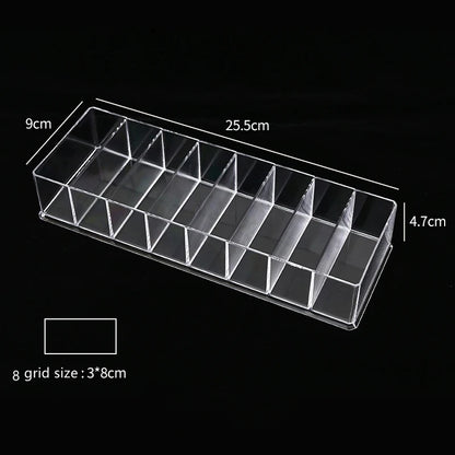 Multifunctio Makeup Lipstick Case Makeup Organizer Storage Box Lipstick Display Stand Holder Cosmetic Jewelry Organizer Box