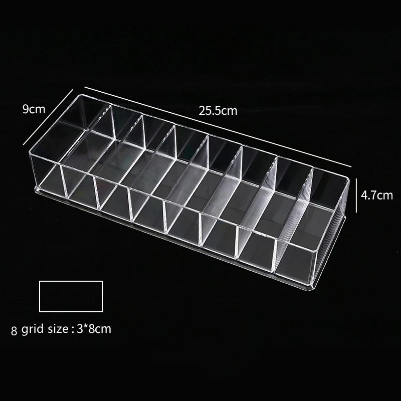 Multifunctio Makeup Lipstick Case Makeup Organizer Storage Box Lipstick Display Stand Holder Cosmetic Jewelry Organizer Box
