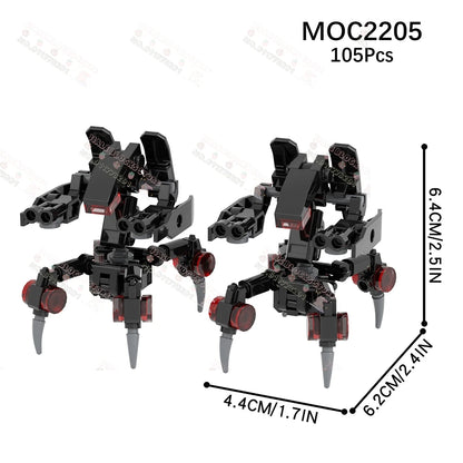 Sci-Fi Movie Series Droid Building Blocks Creative Mini Collector Turret Robot Annihilator Robot Model Bricks Toys For Kids Gift