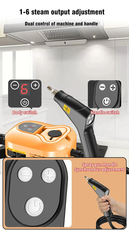 220V Pressure Handheld High Steam Cleaners Air Conditioners Kitchen Hood Car 2500W Steam Clean Floor Steam Cleaning Tool