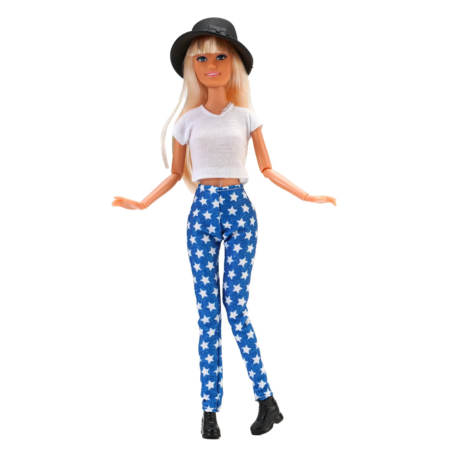 Fashion BJD Doll Clothes Top+pants(+Hats+shoes)Set Fit 30cm Doll&1/6 BJD Doll Clothing Accessories,Toys For Girls Gifts Festival