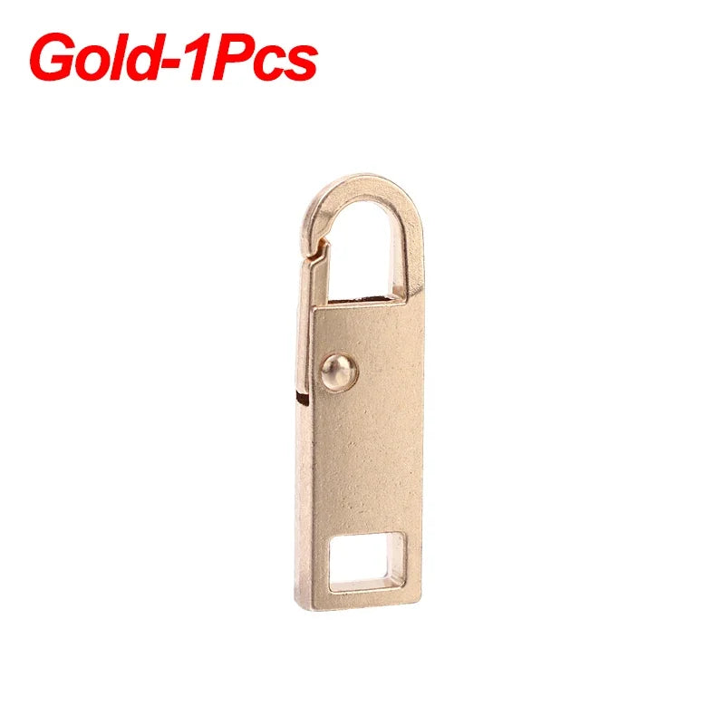 5/1Pcs Universal Metal Zipper Pull Tap Replacement Instant Repair Zipper Head Puller for Clothing Bags DIY Sewing Zipper Sliders