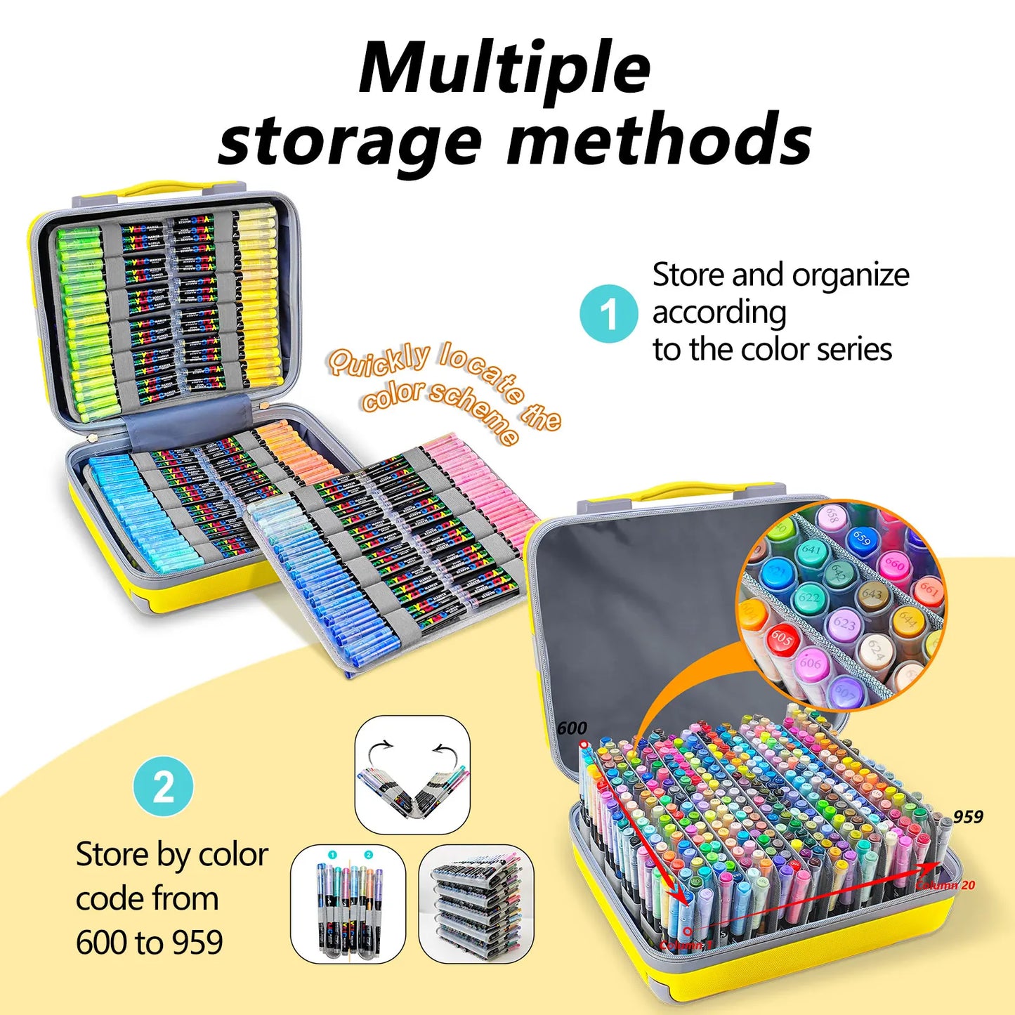 Guangna 360 288 Colors Acrylic Markers Brush Pens Fabric Rock Painting Pen Stone Ceramic Glass Wood Making school Art Supplies