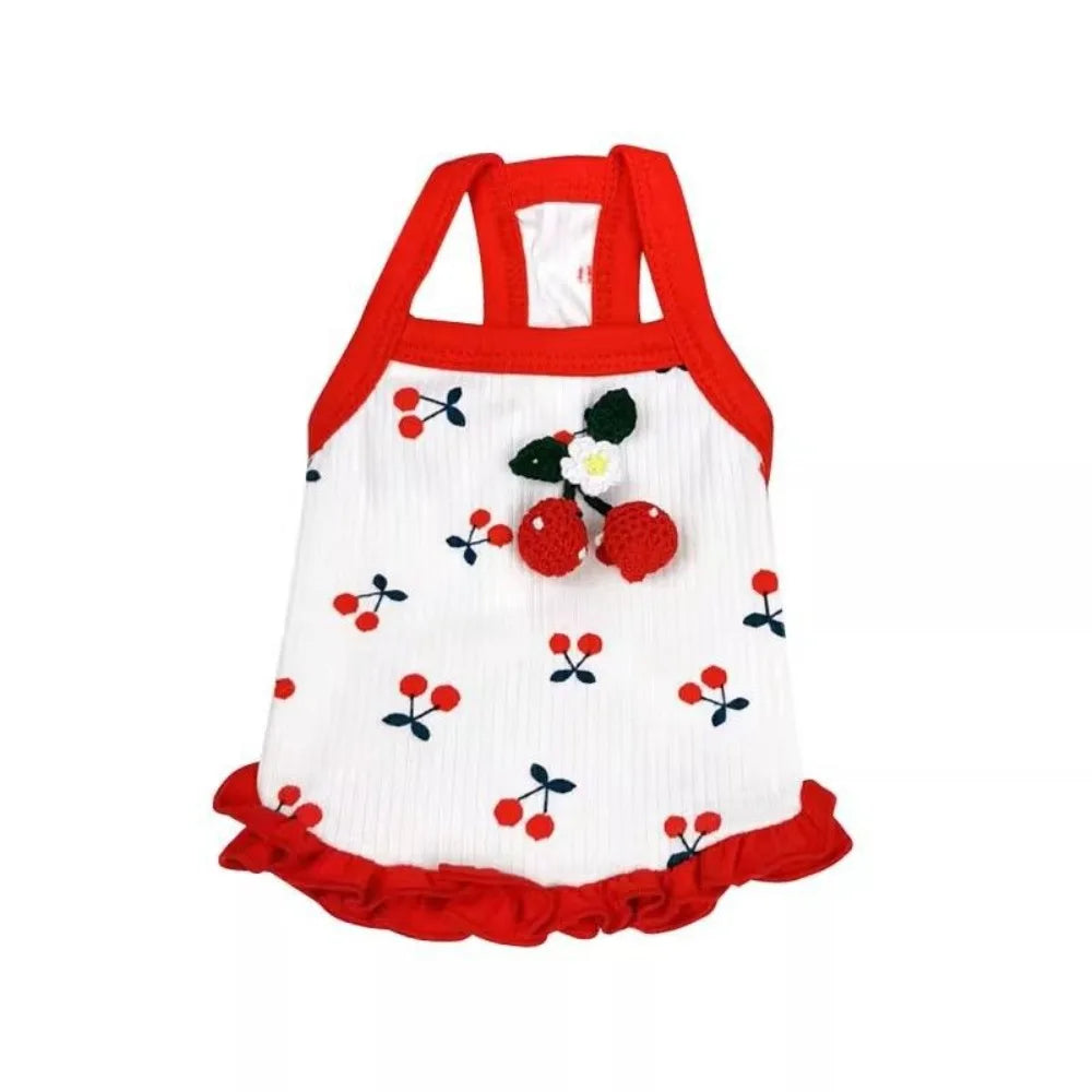 Pet Supplies Cute Little Dog Summer Strap Soft Fashion Dog Vest Breathable Pet Clothes for Kittens Puppy