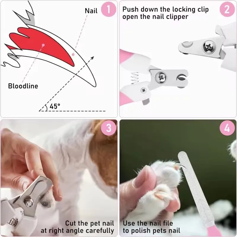 Pets Nail Clipper Dog Cat Nail Clippers Pet Claw Care Grooming Pet Supplies Dog Grooming Когтерезка Для Котов
