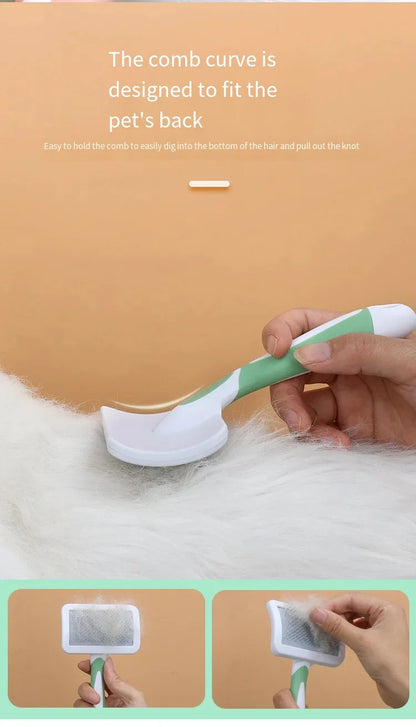 Pet Hair Shedding Comb Dog Cat Brush Grooming Long Hair Indoor Cats Brush Hair Remover Cleaning Beauty Slicker Pet Supplies