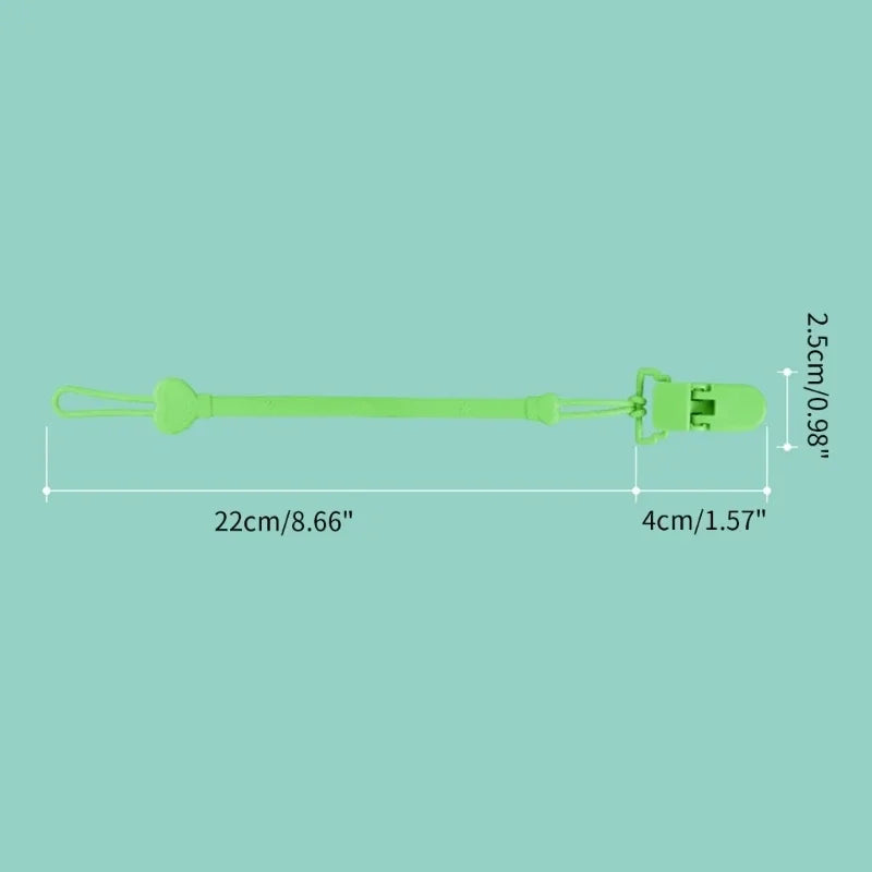 Silicone Chain Fastened Strap for Baby Pacifier Teething Clip Newborn Teether Chain Nipple Holder Nursing Accessories