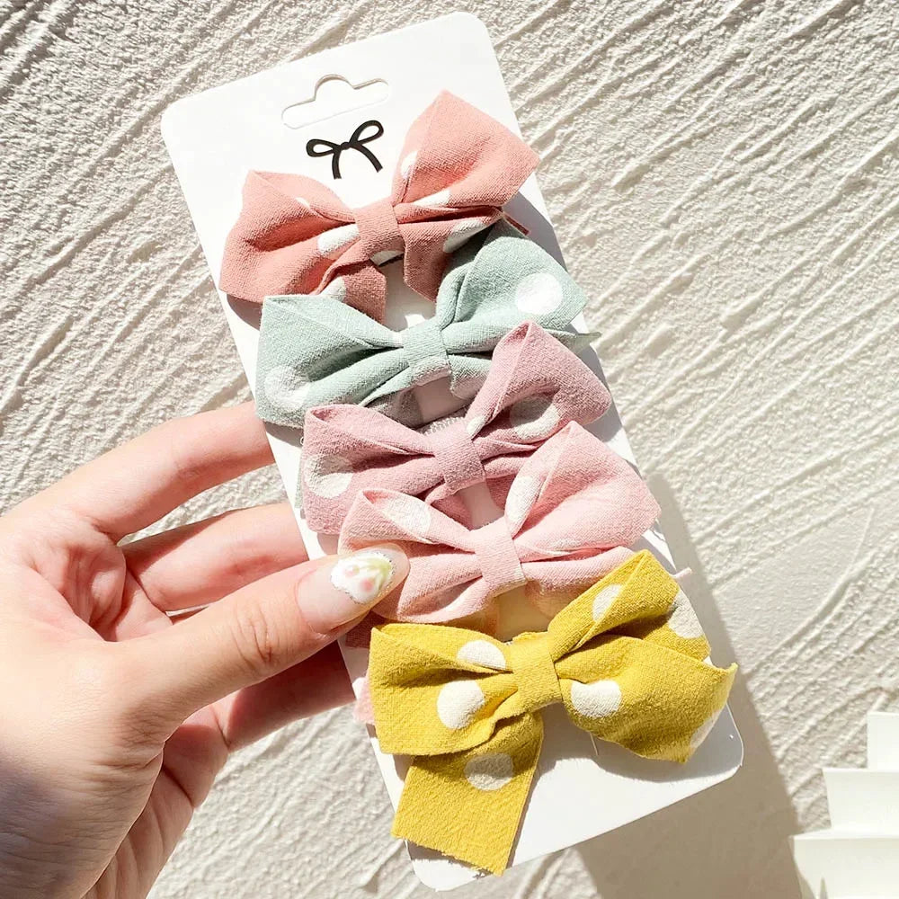 5/7pcs Baby Girl Hair Clips Set Cute Floral Bow Bunny Princess Hairpin for Toddler Girl Lovely Bang Side Clip Hair Accessories