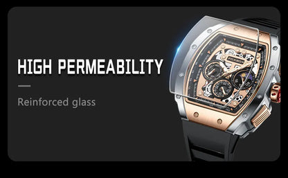 Relogio Masculino FOXBOX Men Watch LIGE Top Brand Luxury Military Square Watch Men Military Waterproof Quartz Watches For Men