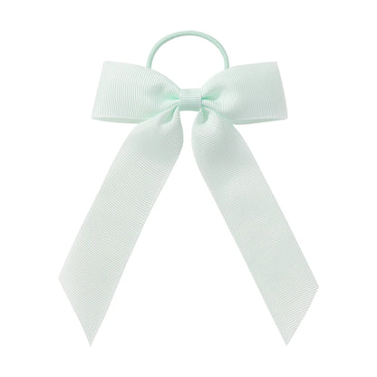 1PC Solid Color Ribbon Pigtail Hair Bows Elastic Hair Bands Holders Ties Hair Accessories for Baby Girls Infants Toddler