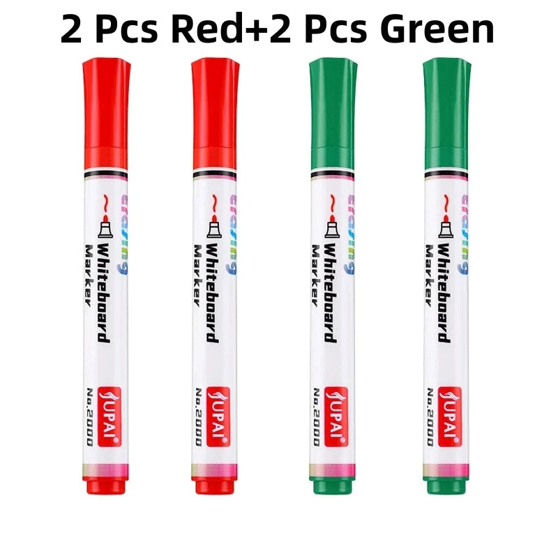 4Pcs/Set Erasable Magnetic Whiteboard Marker Pen Blackboard Marker Chalk Glass Ceramics Office School Art Marker Stationery