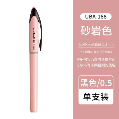 Uni Ball Air Micro Gel Rollerball Pen UBA-188 0.5/0.7MM Japanese Stationery Black Technology Straight Liquid Free Control Ink