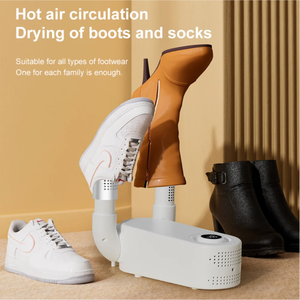 Smart Shoe Dryer Digital Display Shoe Drier Home Dryer for Shoes Shoe Warmer Essential for Plum Rain Season
